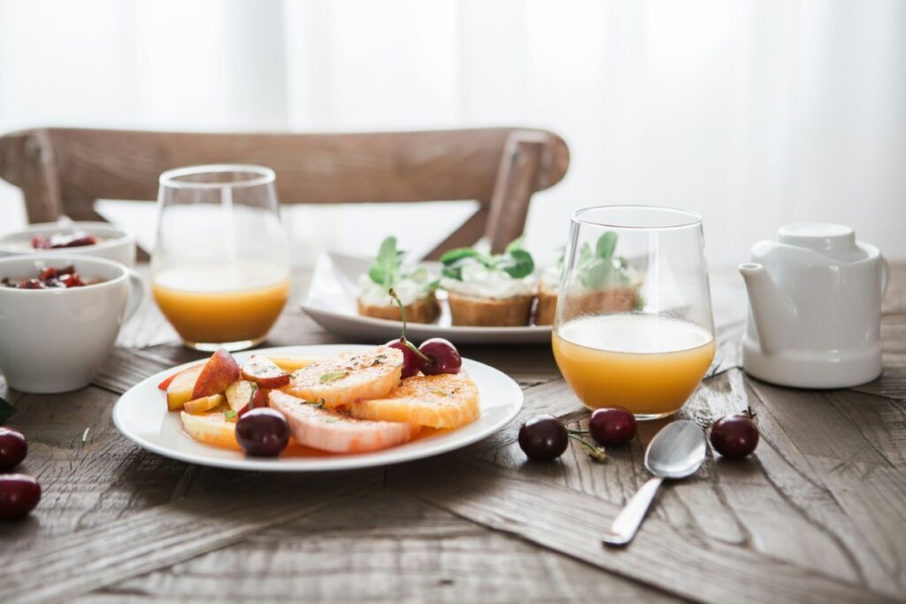 petit-déjeuner sur le parking du Pirate Paradise